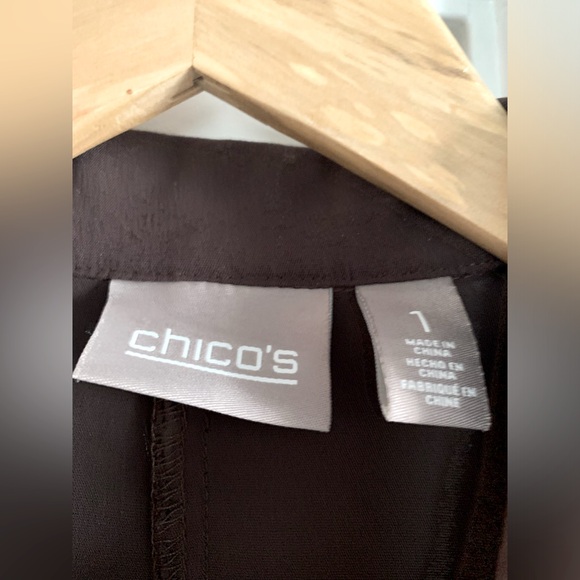 Chico's Utility Vest Size US Medium Rockledge Brown Full Zip - Picture 4 of 5